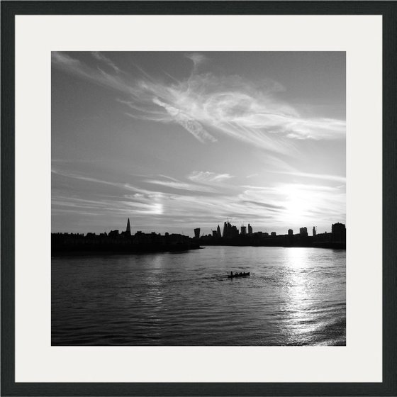 Just Us - Cityscape Photography Print, 21x21 Inches, Framed