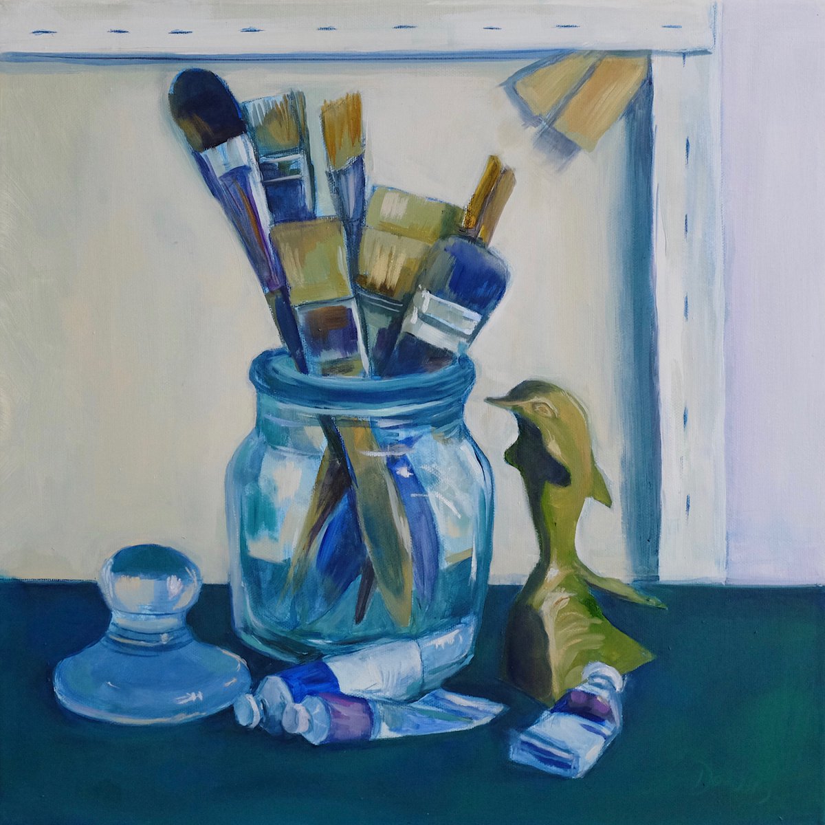 Studio Still Life with Dolphin by Dawn Rodger by Dawn Rodger