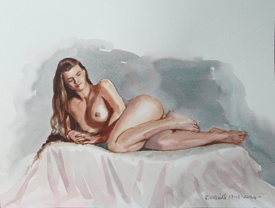 Reclining female nude