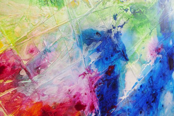 Chemistry of Colour 240cm x 100cm Textured Abstract Art