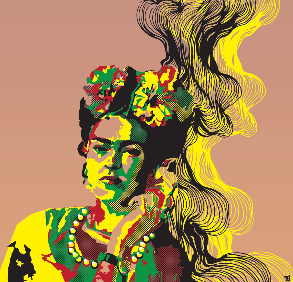 Frida Kahlo by Maria Kireev