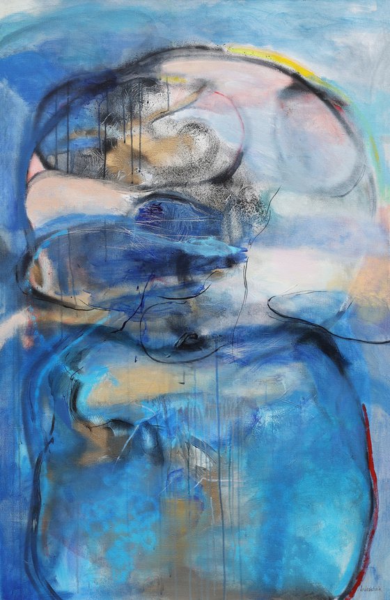 Landscape with Blue and Black