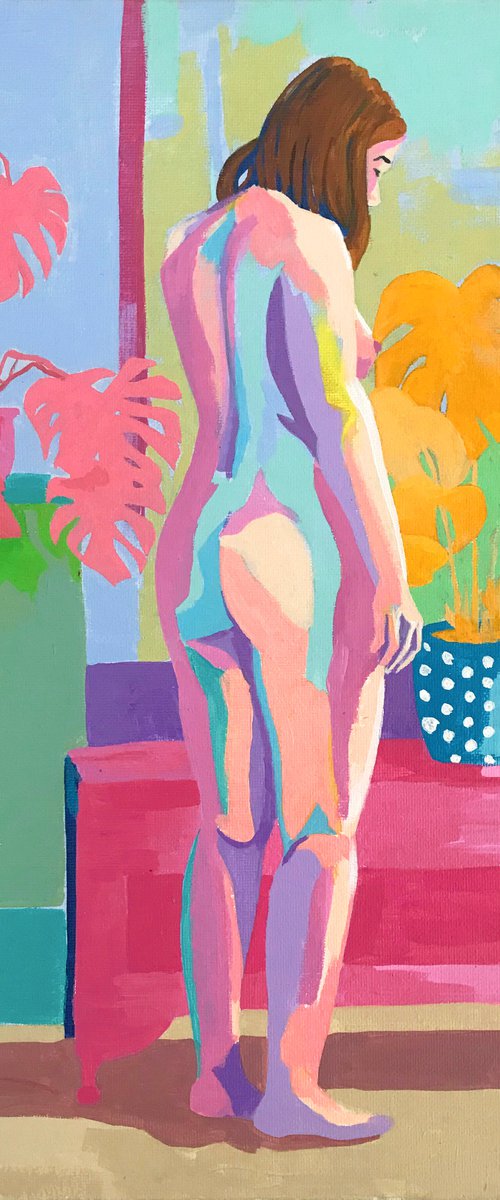 Abstract Female Nude Figure Study by Andrew Orton