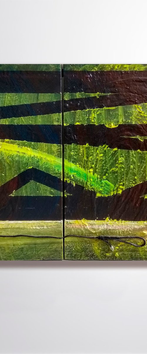 "A bridges " diptych by Marya
