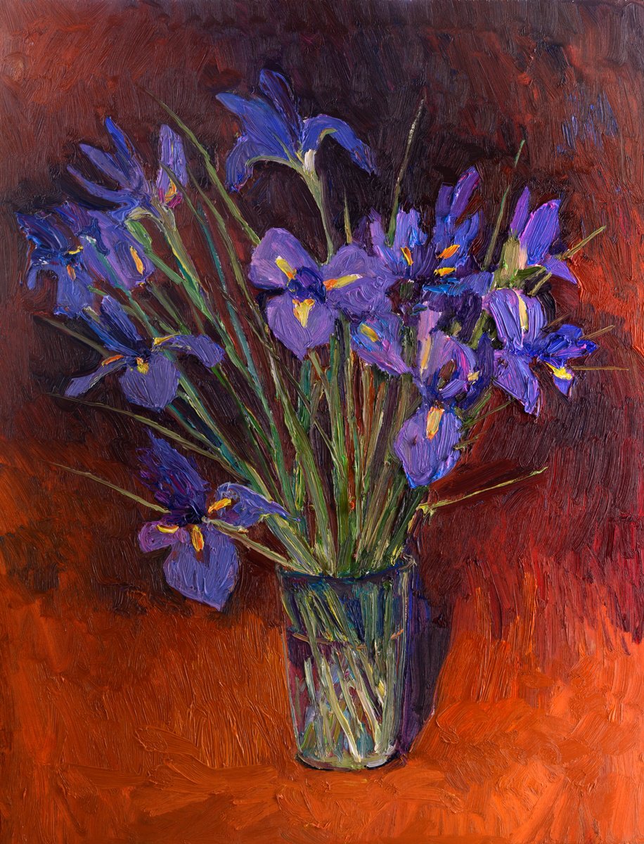 Dutch Iris Flowers by Suren Nersisyan