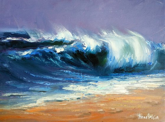 Sea waves landscape