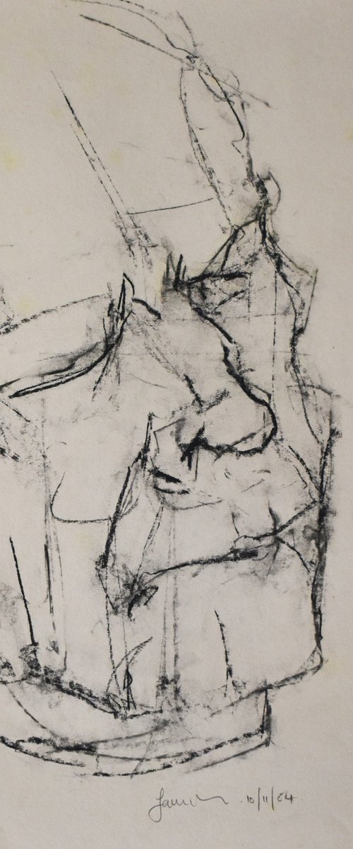 Study of a male Nude - Life Drawing No 618 by Ian McKay