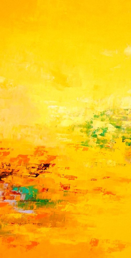 Yellow Landscape  (ref#:859-20F) by Saroja van der Stegen