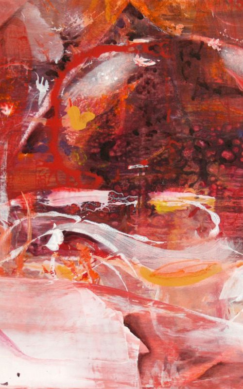 COSMIC LIGHT DREAMSCAPE METHALSCAPE BY KLOSKA MEMORY ANCIENT ABSTRACT by Kloska Ovidiu