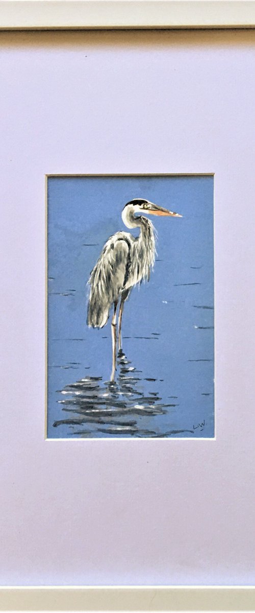 Blue Heron #2 by Laurence Wheeler