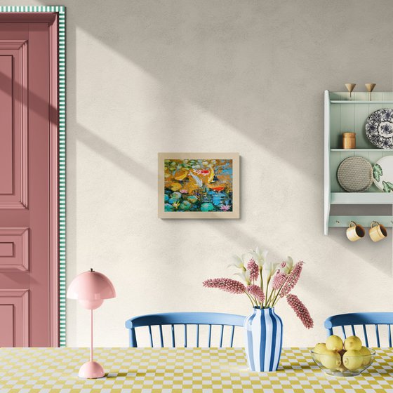 Colorful Fish in the Pond