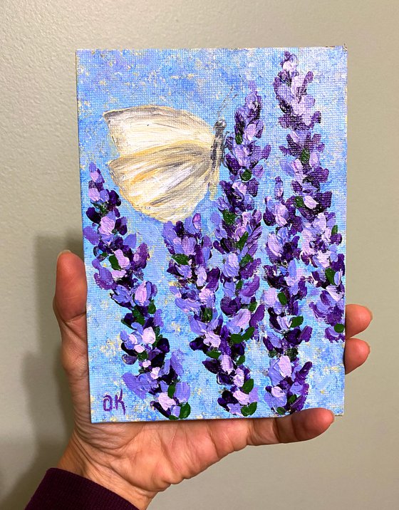 Lavender with butterfly