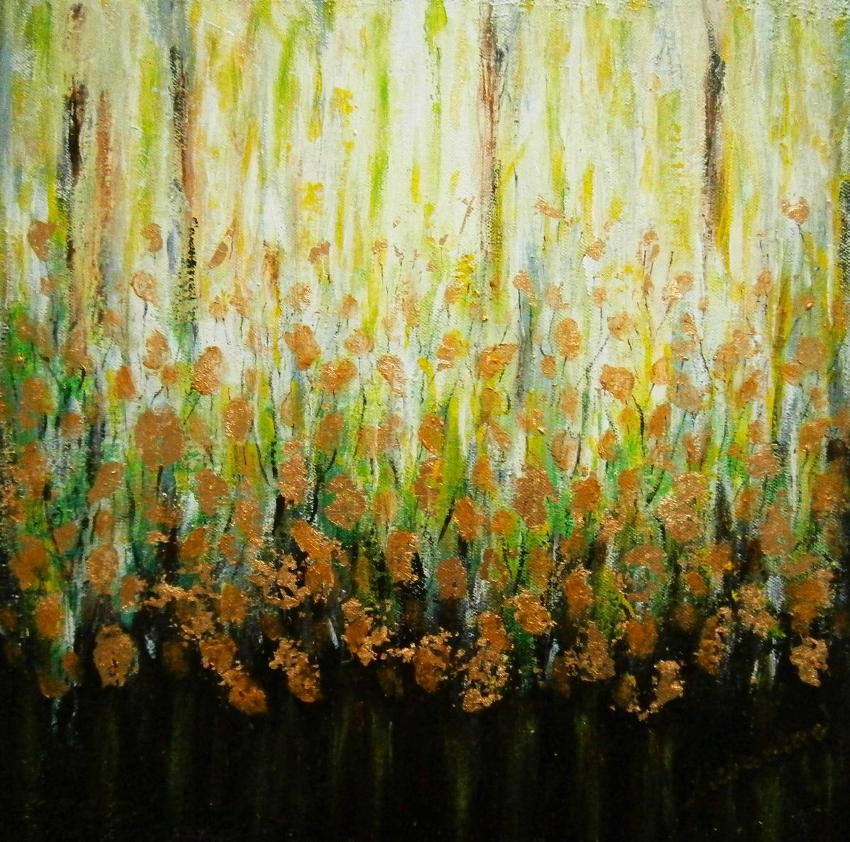 Abstract - nature in gold. by Em�lia Urban�kov�