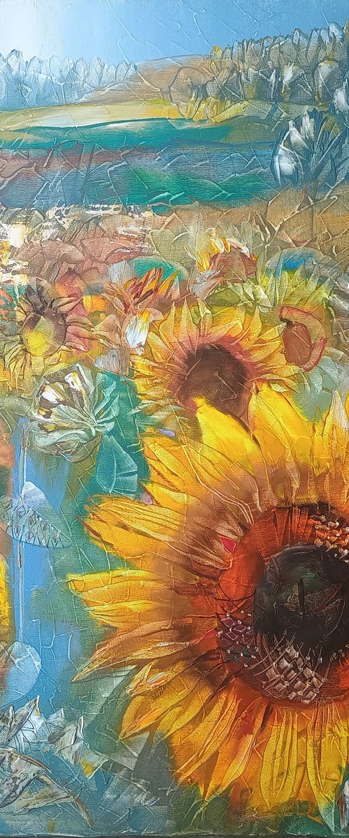 Golden Blooms by Silvija Drebickaite