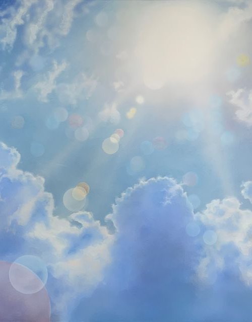 Modern Sky (172 x 92cm) by David Tracey