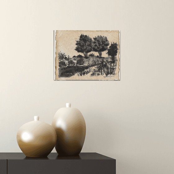 Silent Meadow / Travel Sketch