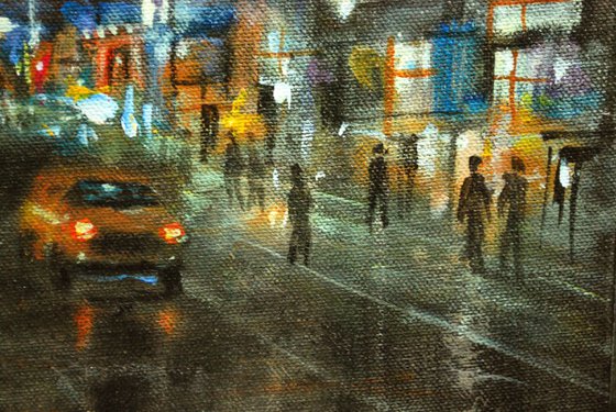 New York city Lights 4, 20x16 in