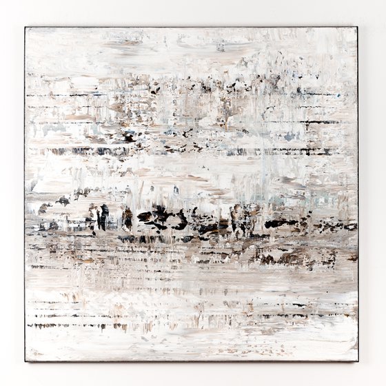 White abstract painting CM741