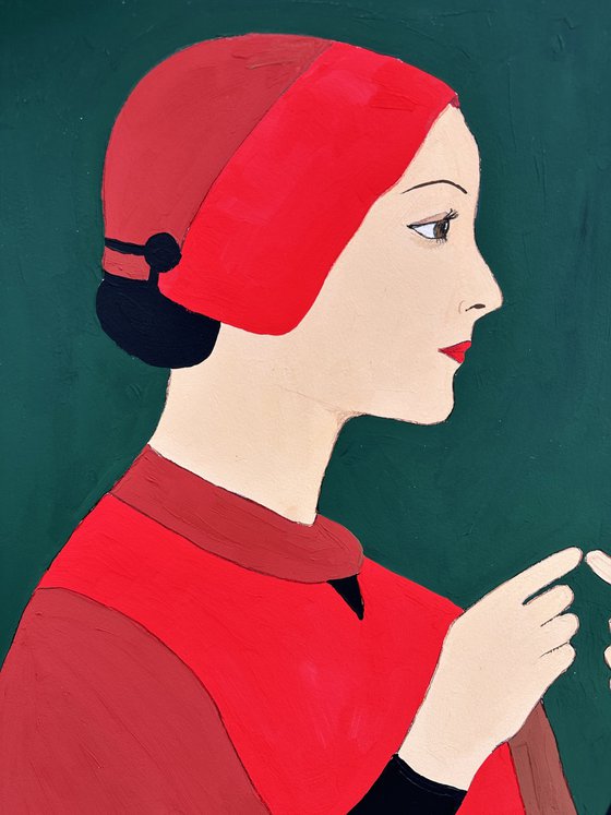 Two Women Facing Each Other