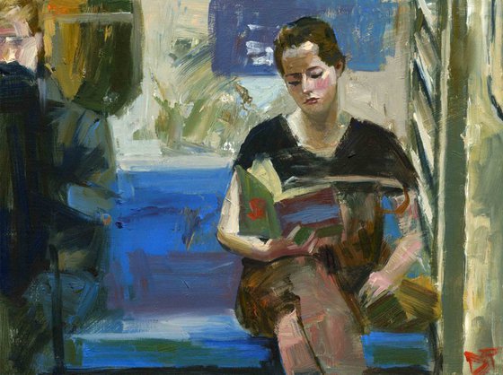 Women with Book