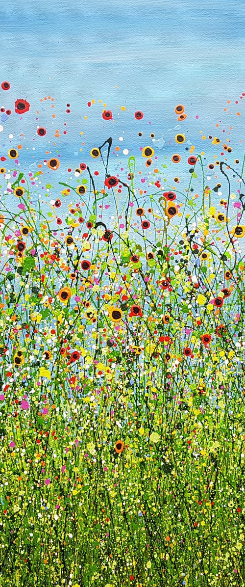 Morning Poppy Meadows #15 by Lucy Moore
