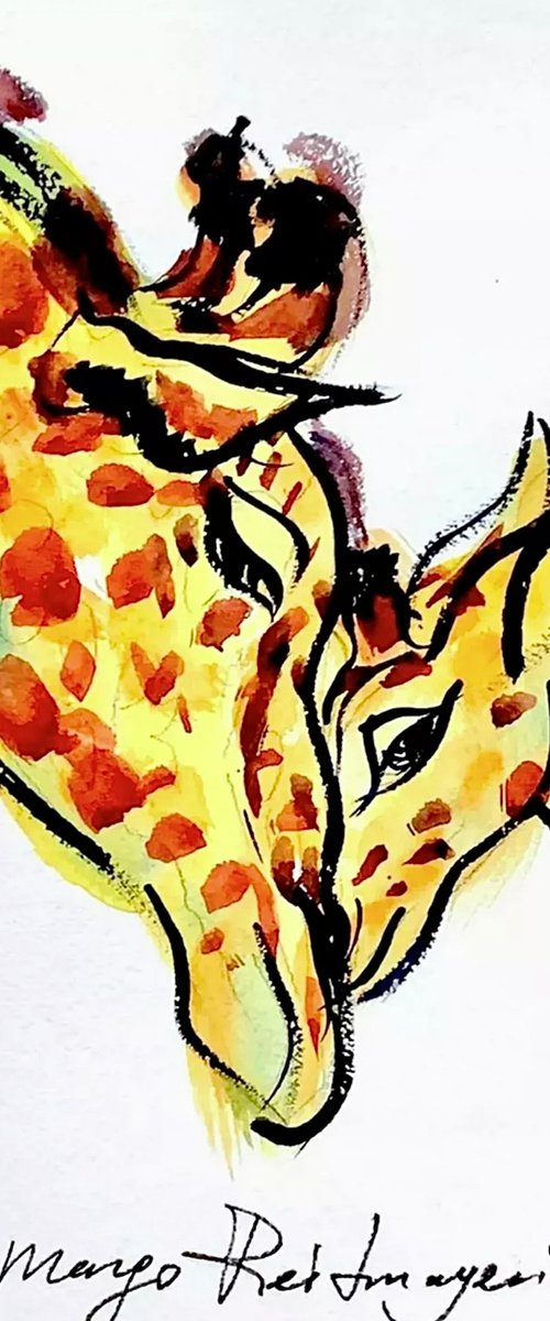 Giraffes #2 by Morgana Rey