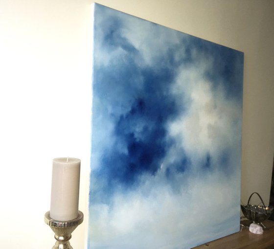 The Light is Coming; large square canvas