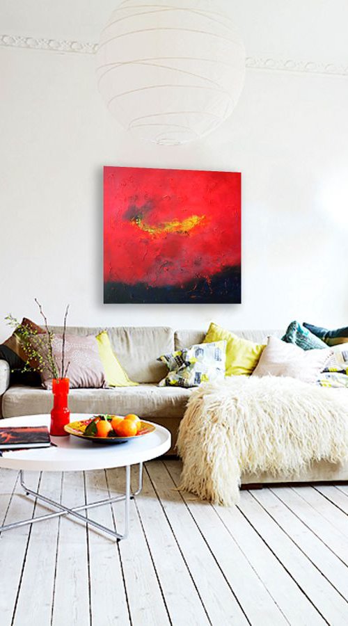 Original ART / Abstract Painting / Sunset Transformation by Alex Senchenko