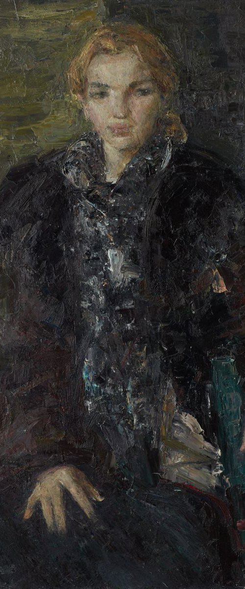 Winter Outside the Window, 92x72cm by Zakhar Shevchuk