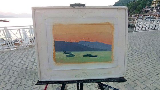 Sunrise. Yachts. Turunc