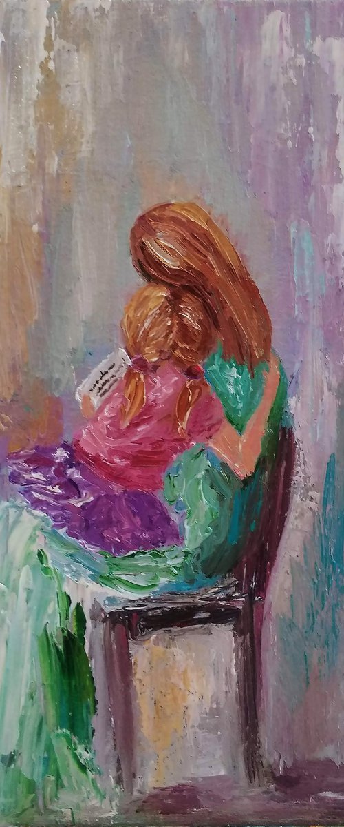 Mother with daughter by Oksana Fedorova