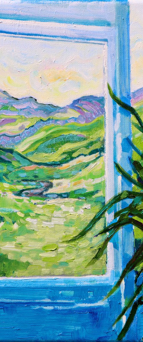 Mountain View at Breakfast by Mary Kemp