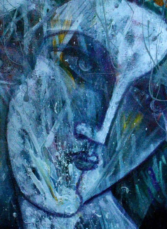 Blue Lovers 2017 Oil Painting By Van Hovak Artfinder