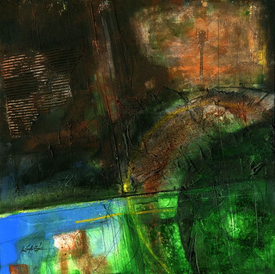 Transition - Mixed Media Abstract by Kathy Morton Stanion