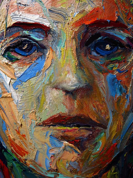 Original Oil Painting Girl