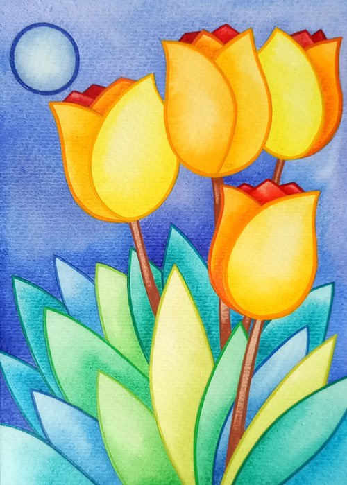 Tulips by Brenda Daniela