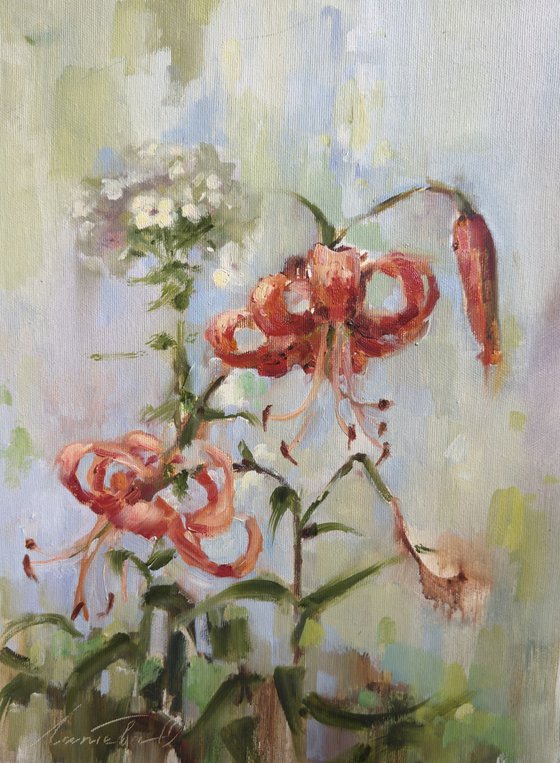 Red lilies