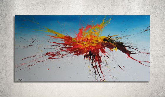 Burst Into Flames (Spirits Of Skies 098062) (140 x 70 cm) XXL (56 x 28 inches)