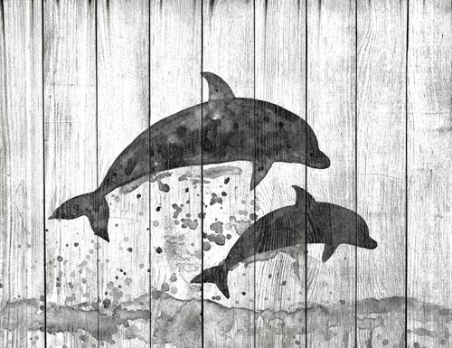 Dolphins by Luba Ostroushko