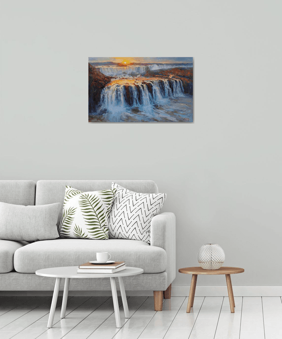 "Evening waterfall "