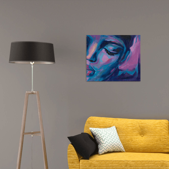 African Woman Original Art — Serene