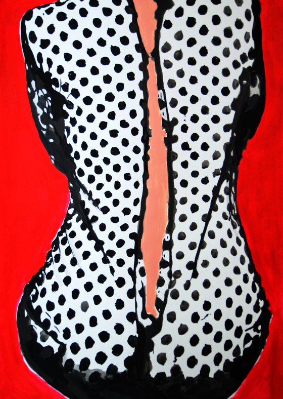 Vintage Female Figure / 70 x 49.7 cm