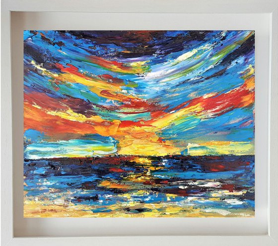 Sunrise Delights -  a semi abstract seascape