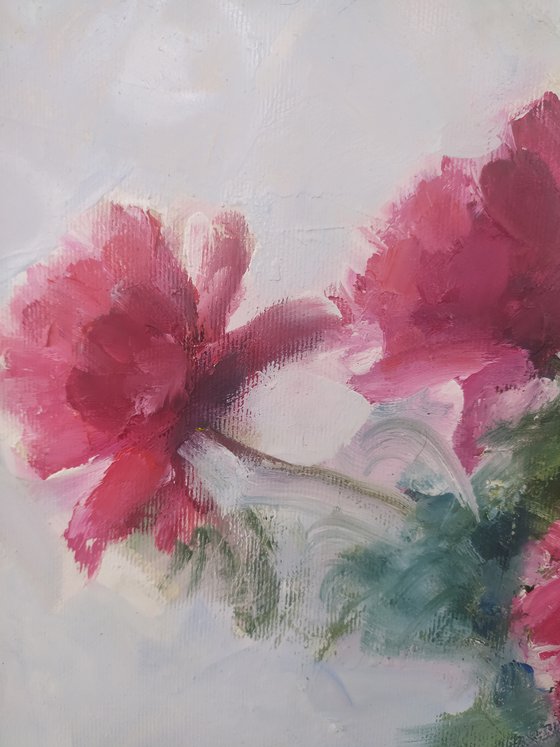 Peonies in a vase