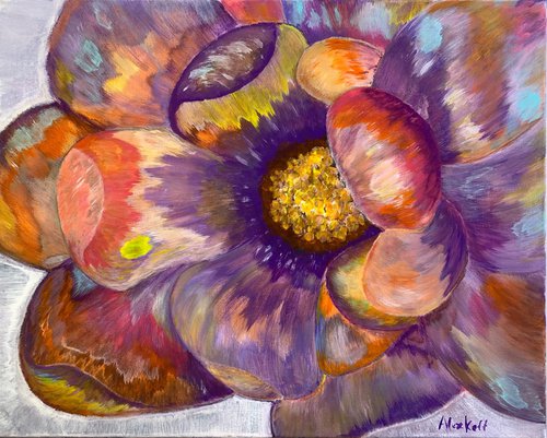 Lonely Purple Flower by Alex Kott