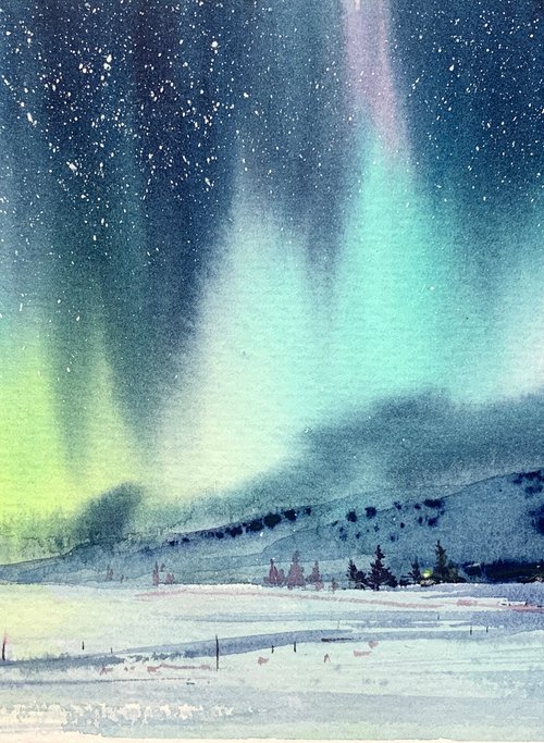Aurora borealis #26 by Eugenia Gorbacheva