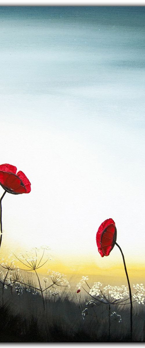 Dusk Poppies by Carol Wood