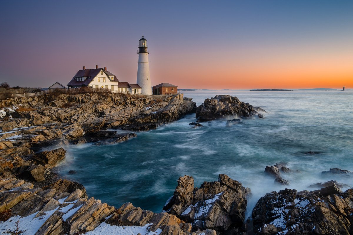 Photograph , A New Dawn At Portland Head Light By Francois De Melogue, 25 X 17, Artwork For Sale On Artfinder