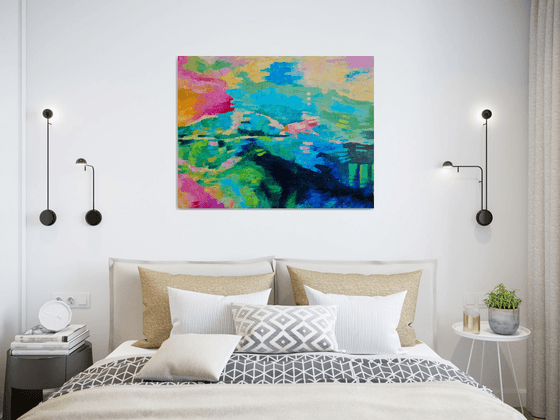 Colorful Life, landscape (90x70cm)