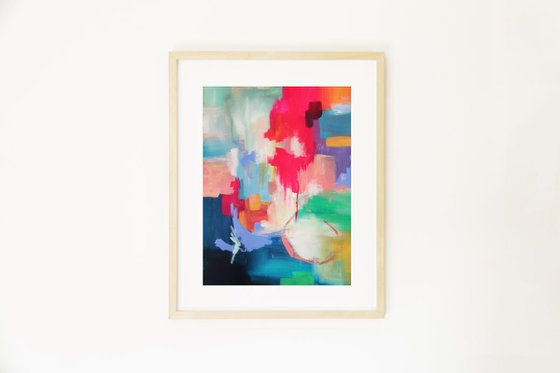 Abstract Framed Painting - When I First Met You